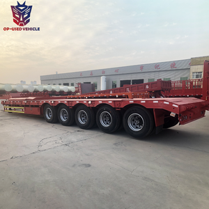 3/4/5 Ejes 60 Ton 80ton 150ton Low Boy Bed Camión de cama baja Semi Remolque - Product Image 2