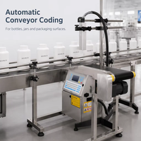 Machine de codage CIJ automatique en ligne pour la date de production et le numéro de lot sur les sachets, les sacs et les films d'emballage sous vide pour les conditionneuses