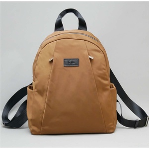 Factory Luxury Durable 75D Polyester Large with Two Side Pocket Brown Daily Outdoor Sport Unisex <b>Backpacks</b> - Product Image 2