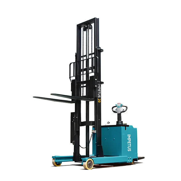 Pallet lift stand walkie reach stacker 2,5 ton peso 2 ton empilhador elétrico empilhadeira reack caminhão com inclinação