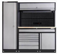 Armoire à Outils Complète avec Outils Système de Rangement pour Garage Atelier Établi et Servantes à Outils