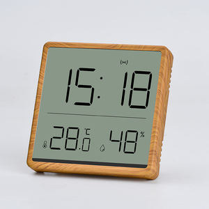 Table LCD carrée à grand écran avec support d'affichage de la température et de l'humidité ou réveil magnétique avec fonction Snooze - Product Image 5