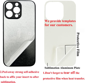 Custodia per telefono antiurto vuota per sublimazione fai-da-te in TPU+PC per 14/15/16 Pro Max e S25 Ultra, design 2D - Product Image 5