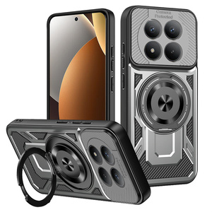 Étui de protection Lichicase deux en un en TPU + PC texturé en fibre de carbone pour <span class=keywords><strong>Redmi</strong></span> A7 Pro Poco M8 Pro avec coque arrière magnétique - Product Image 4