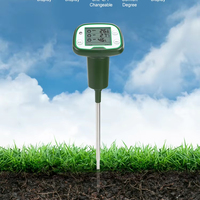 Testeur de sol numérique 4 en 1, pH-mètre, capteur de pH du sol, intensité de la lumière solaire, humidité de l'environnement, test du pH du sol