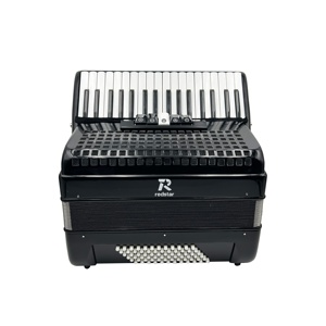 Acordeón de Teclado de Piano Profesional SEASOUND de 34 Teclas y 72 Bajos JP3472B OEM Rojo Madera Portátil 5 Registros Cromático - Product Image 3