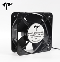 Ventilateur axial de refroidissement 15050 DualBall Bearing EC 100-240VAC, 150*150*50mm, en alliage d'aluminium, pour ventilation industrielle et évacuation des gaz