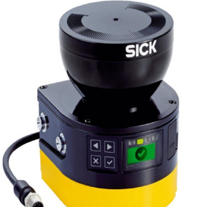 Télémètre laser industriel SICK avec écran et boutons de commande pour applications de mesure de précision - Product Image 1