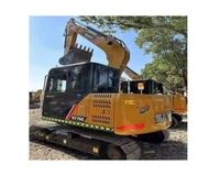 Excavator Mini Sany SY95C Bekas 10 Ton Mesin Isuzu Bucket 0.35m Tangguh Bersertifikat dengan Laporan dan Video
