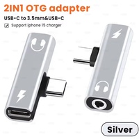 Adaptador de Auriculares USB C 2 en 1, USB C a Conector de 3.5mm, DAC HiFi, Carga Rápida de 10W para iPhone 17, 16, 15, 15 Pro, Samsung Galaxy S23, Pixel