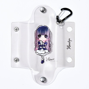 Porte-clés transparent en PVC pour rouge à lèvres, mini porte-monnaie étanche, rangement portable pour crème visage, fard à joues, écouteurs et bijoux - Product Image 3