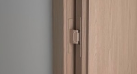 Porte en bois et aluminium WPC, imperméable, anti-insectes, design minimaliste pour cuisine, entrepôt, école, décoration de la maison