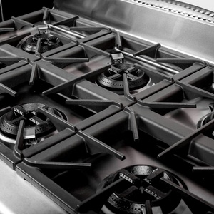 Grace thương mại nhà hàng thiết bị nhà bếp thép không gỉ gas phạm vi bếp 6 Burner với lò - Product Image 4