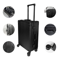 Valise de Maquillage à Roulettes en Plastique PC, Miroir Éclairé, Bluetooth, 4 Pieds Amovibles – Prix Usine Chine, Vente en Gros
