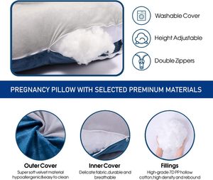 Oreiller de <span class=keywords><strong>grossesse</strong></span>, soutien complet du corps, oreiller de maternité pour femmes enceintes, <span class=keywords><strong>coussin</strong></span> d'allaitement, indispensable pour la <span class=keywords><strong>grossesse</strong></span> - Product Image 3