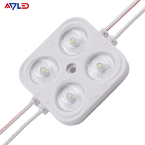 โมดูลไฟ LED ความสว่างสูง 3W สำหรับภายนอกอาคาร ได้รับการรับรองมาตรฐาน ROHS รับประกัน 5 ปี แบบฉีดขึ้นรูป 12v 2835 SMD 4 LED ไฟแบ็คไลท์ - Product Image 1