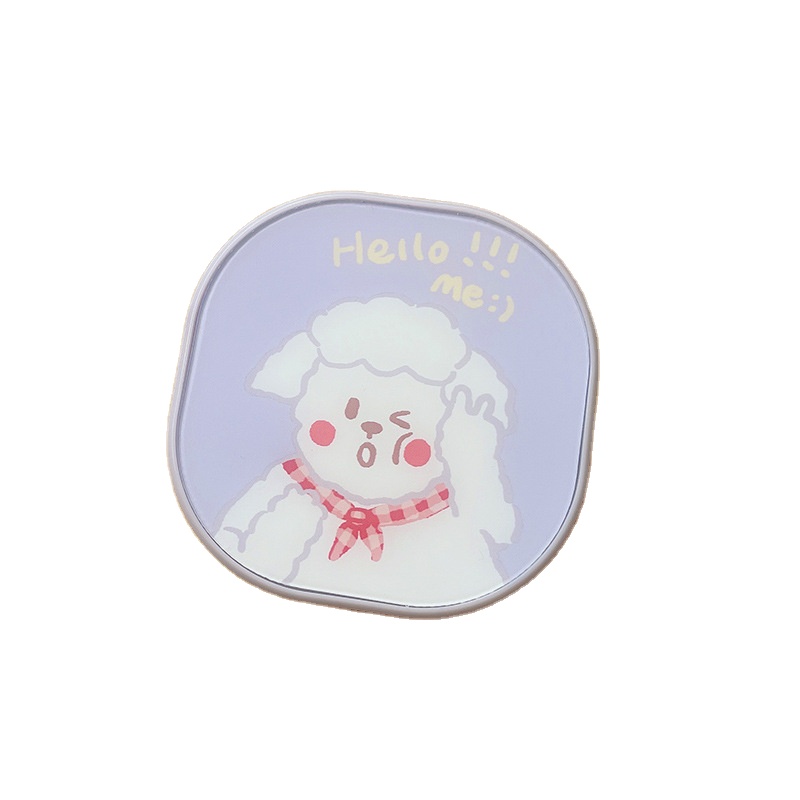 Милый чехол для контактных линз розового цвета с мультяшным рисунком для девочек