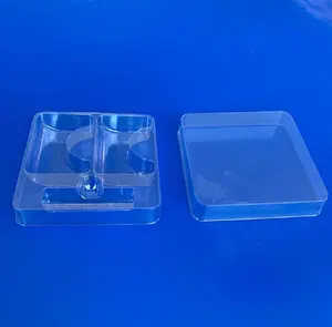 Custom Transparent Vacuum Formed Pet Clear Plastic Insert New Blister Cosmetic Tray