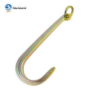 HIDEA <span class=keywords><strong>Crochet</strong></span> en J en acier super allié forgé à froid, trempé, électrogalvanisé, thermolaqué, facteur de sécurité <span class=keywords><strong>4</strong></span>:1 avec trou rond - Product Image 4