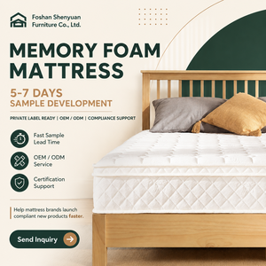 Colchón de Espuma Viscoelástica y Zonificada de 90x190, Doble Memoria, Suministro de Fábrica OEM ODM, Tamaño Completo Personalizado para Proyectos de Hogar y Hotel - Product Image 1