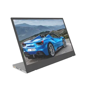 Disesuaikan 14 Inci HD 1920X1080P Resolusi Monitor Lipat Monitor Portabel Tipis Dapat Diputar untuk Game Kantor Monitor LCD