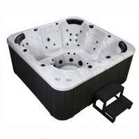 Bain à remous extérieur de luxe Gurgle pour 7 personnes avec jets, grand espace, système Balboa, massage par remous