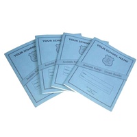 Cahier scolaire personnalisé imprimé A5, reliure à cheval, feuilles personnalisées, impression sur papier offset, cahier d'exercices