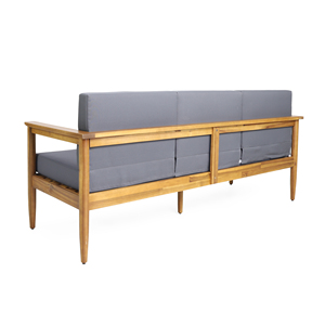 Conjuntos de Sofás Minimalistas para Exteriores, Muebles Elegantes de Madera de Teca - Product Image 4