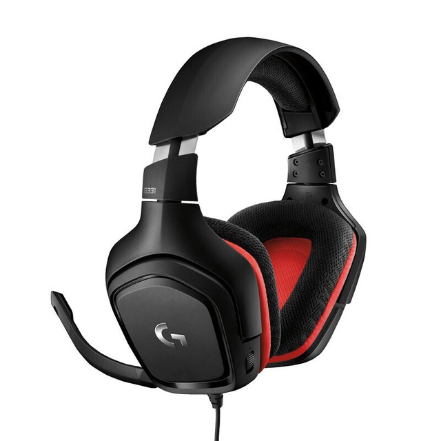 Logitech G331 7.1 Gaming Headphones Surround with Noise-cancelling Wired Headsets Mic for Windows PS4 or for All Gamer
