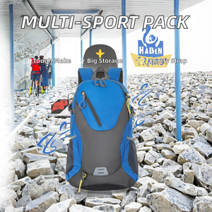 Sac à dos de sport de plein air léger transfrontalier, randonnée en montagne, cyclisme, grande capacité, sac de voyage, polyester souple, fermeture éclair - Product Image 2