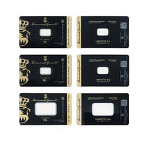 Étui pour pièces commémoratives personnalisées, porte-cartes en plastique, barre de pièces d'or, plaque de présentation de lingots à vendre
