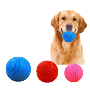 Directo de fábrica, material TPR elástico sólido ecológico, pelota de juguete para mascotas, juguete de dentición resistente a mordeduras para interacción y movimiento - Product Image 4