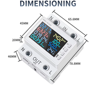 KWS-302WF AC Guide numérique multifonctionnel tension ampèremètre Volt Amp Watt mètre testeur d'électricité avec paramètres de protection