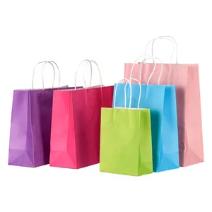 Paper Packaging Bags Printing Wholesale Custom Logo Printing Perfume Shopping Gift Bag Packaging Food Kraft Paper Bag For Clothing