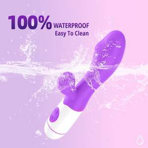 <span class=keywords><strong>Vibrator</strong></span> Kelinci Realistis Ramah Lingkungan dengan Logo Kustom, Getaran Ganda, 20 Frekuensi, Tahan Air IPX7, Dapat Diisi Ulang dengan USB untuk Wanita - Product Image 2