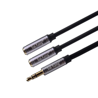 Cable TL LINK 3 RCA Hembra-Hembra que se conecta a 3 Cables BNC con Cubierta de PVC y Blindaje Trenzado para Aplicaciones de Cámaras de Coche y Reproductores de DVD