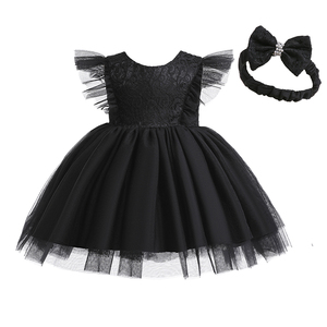 Abbigliamento per Bambine, Vendita all'Ingrosso, Vestito da Cerimonia per Neonata e Bambina di Un Anno, Abito da Comunione con Fiori 7693 - Product Image 6
