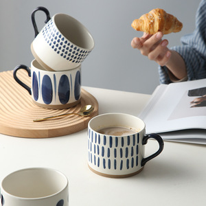 Taza de café de cerámica Vintage de 450Ml, taza decorativa de Espresso, novedad, regalo del Día de San Valentín, taza de té de agua de cerámica de gran capacidad - Product Image 4
