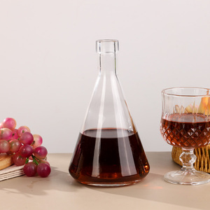 450ml Super Flint Coned Forme Rouge Vin Liqueur Bouteille Distributeurs Décanteur pour Alcool Liqueur Brandy <span class=keywords><strong>Vodka</strong></span> - Product Image 1