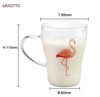 Gobelet à boisson en verre borosilicate de haute qualité, tasse à café avec poignée, soufflé à la main, compatible micro-ondes et lave-vaisselle