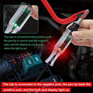 Lápiz Probador de Voltaje Eléctrico, Lámpara de Prueba para Circuitos de Automóviles, Detector de Luces, Herramientas de Diagnóstico - Product Image 1