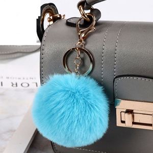Plush <b>Key</b> <b>Chains</b> Pompom Ball Pendant Cute Hairball Keyring Jewelry <b>Key</b> <b>Chain</b> Ornament Clothing Luggage Decor Accessories - Product Image 2