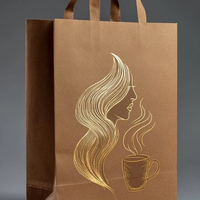 Sacs d'emballage pour boulangerie en papier kraft brun naturel, résistants à la graisse, recyclables, imprimés sur mesure pour l'emballage du pain, des biscuits et des en-cas