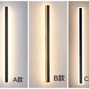 Jylighting ngoài trời IP65 và phòng trong nhà dải màu đen dẫn đèn tường ánh sáng không thấm nước nhôm Acrylic vườn đèn tường đèn - Product Image 2