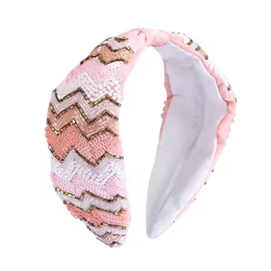 Starfish Hand Embroidered <b>Headbands</b> With Soft Cushioned Fitting Easy to Wear All Hand Beaded Hairbands From India - Product Image 4