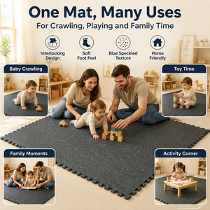 Interlocking EVA Baby Crawling Mat Soft <b>Foam</b> Play Mat Non Slip Floor Tiles for Toddlers and Kids - Product Image 6