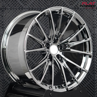 Velg Chrome High Gloss 1 Piece Forged 20-22 Step Lip Deep Dish 5x112/5x114.3/5x130 untuk Audi RS6 Porsche 911 Cayenne Panamera