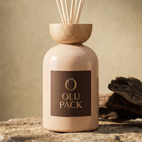 Diffuseur à roseaux personnalisé de haute qualité, 150 ml, en gros, à prix abordable, avec bouteilles en verre, bouteilles en verre vides écologiques de haute qualité