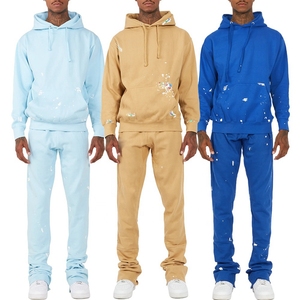 ชุดสเวตเตอร์และเสื้อฮู้ดสำหรับผู้ชายชุดสเวตเตอร์มีฮู้ดผ้าคอตตอนผ้าฟลีซไม่มีลายสำหรับใส่ได้ทั้งชายและหญิง - Product Image 6