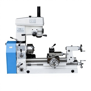 Máquina de Perforación y Fresado de Metal Multifuncional AT300, 220V, Mini Torno de Uso Doméstico, 6 Velocidades, Alta Rigidez - Product Image 4